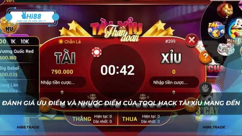 Đánh giá ưu điểm và nhược điểm của tool hack tài xỉu mang đến