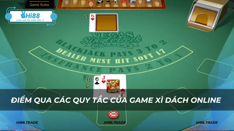Điểm qua các quy tắc của game xì dách online