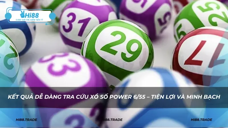 Kết quả dễ dàng tra cứu xổ số Power 6/55 – Tiện lợi và minh bạch