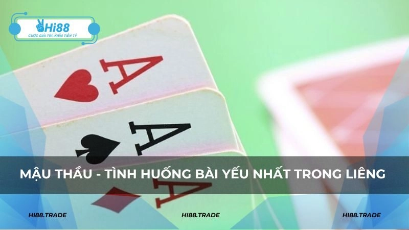 Mậu thầu - tình huống bài yếu nhất trong liêng