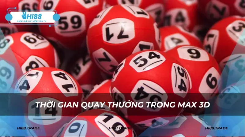 Thời gian quay thưởng trong Max 3D