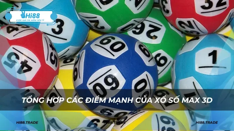 Tổng hợp các điểm mạnh của xổ số Max 3D