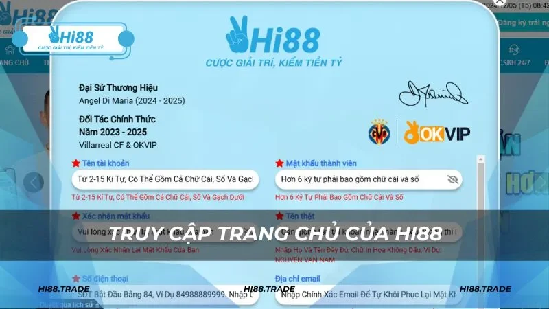 Hướng dẫn đăng ký hi88 chi tiết siêu đơn giản 