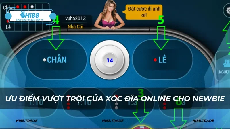 Ưu điểm vượt trội của xóc đĩa online cho newbie